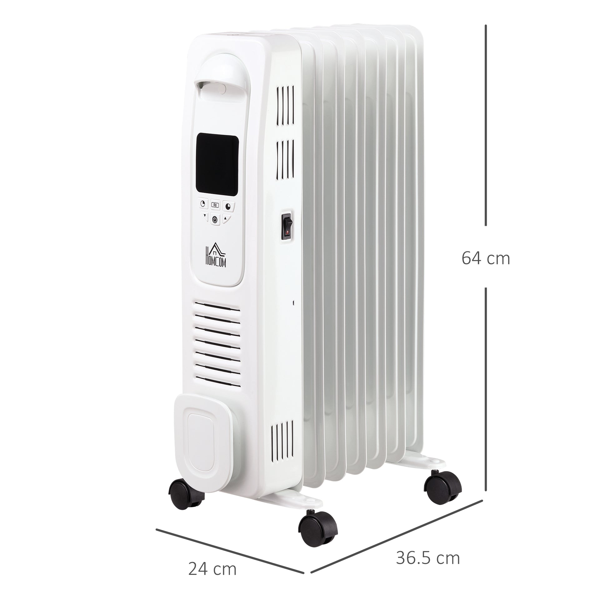 Homcom 1630W Oil Filled Radiator