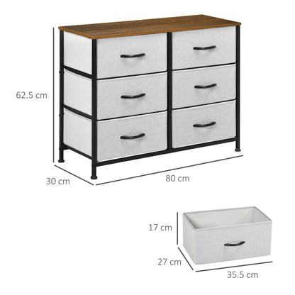 Homcom Fabric Chest of Drawers