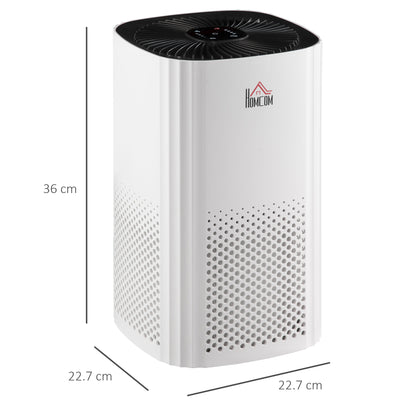 Homcom Air Purifiers for Bedroom with 3-Stage Carbon HEPA Filtration System