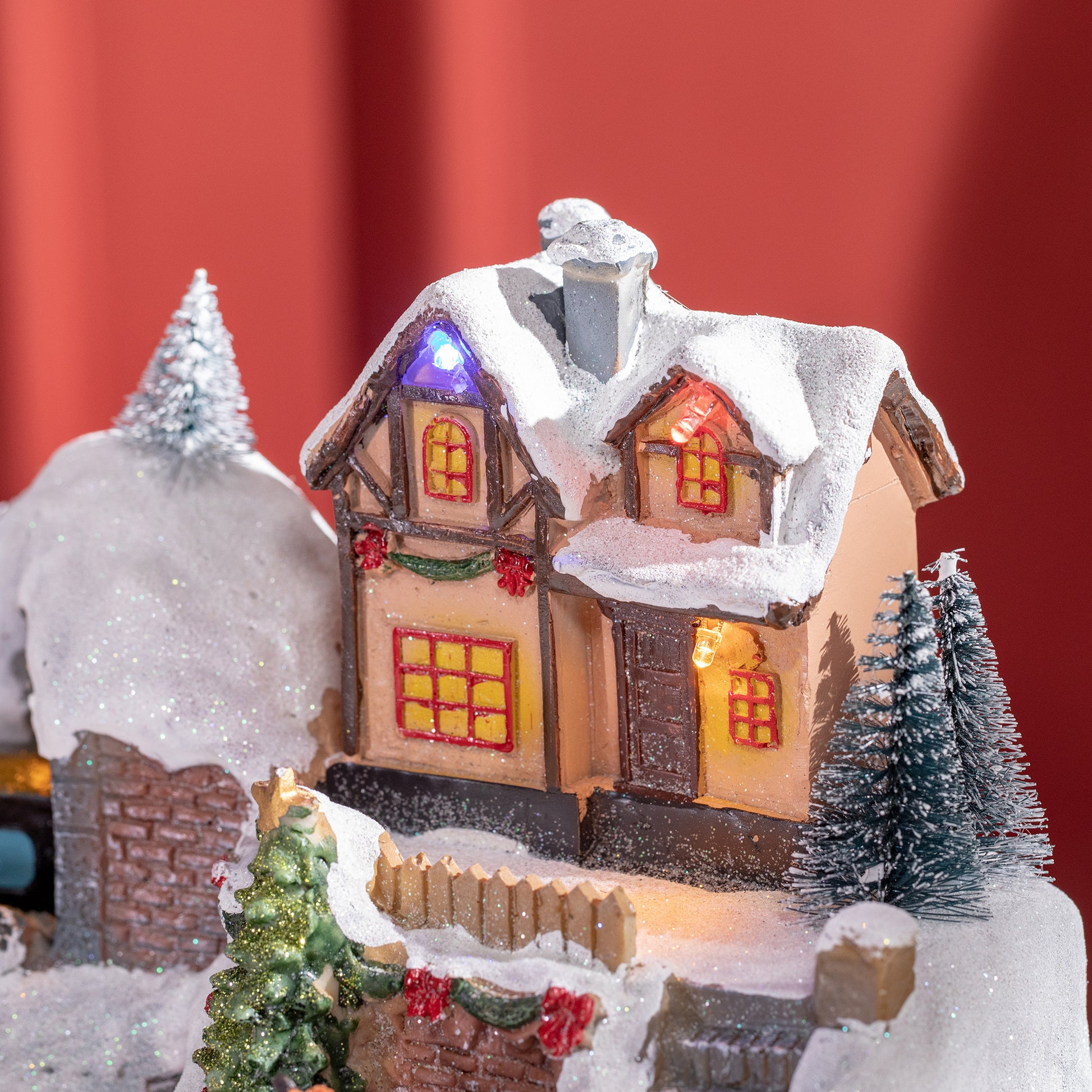 Homcom Animated Christmas Village Scene