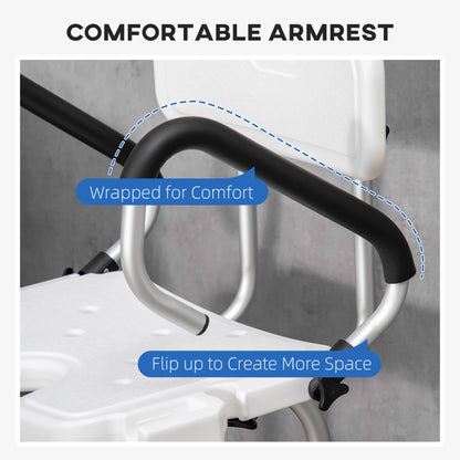 Homcom Shower Chair for the Elderly and Disabled