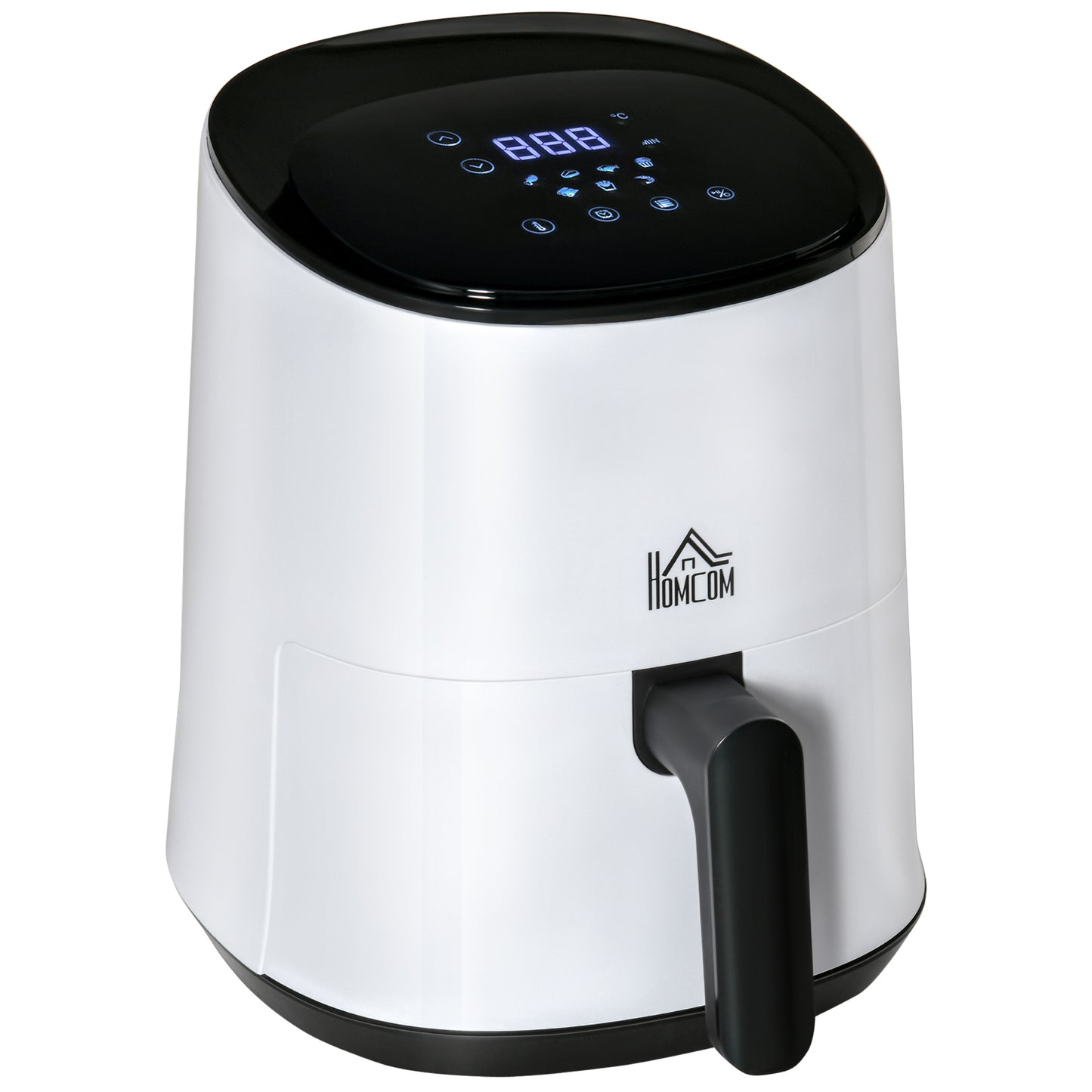 1300W 2.5L Air Fryer 7 Presets With Digital Display White & Black by Homcom