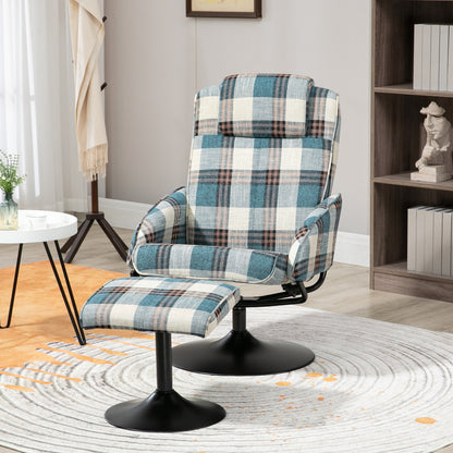 Homcom Recliner Chair and Footstool