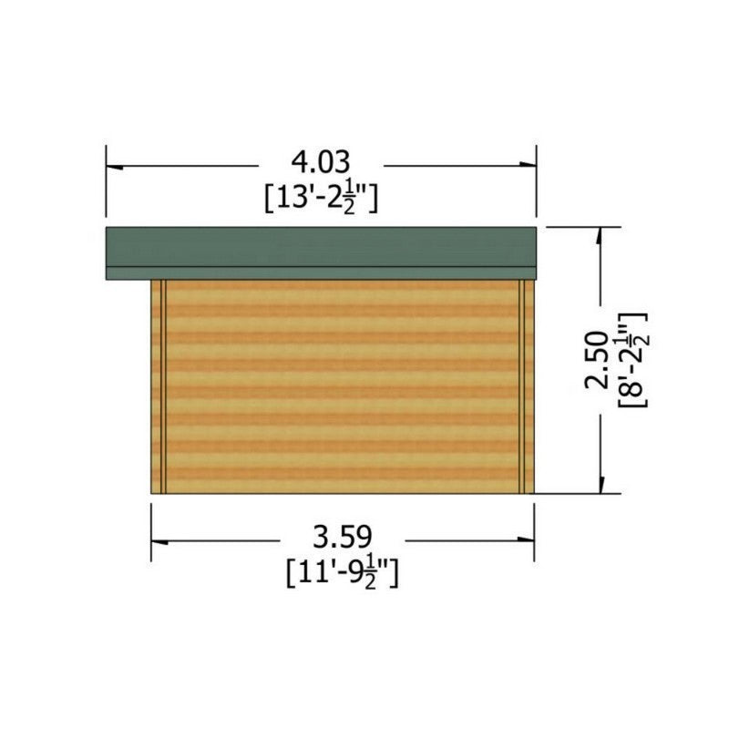 Shire Hale 12' x 12' Apex Log Cabin - Premium 28mm Cladding Tongue & Groove