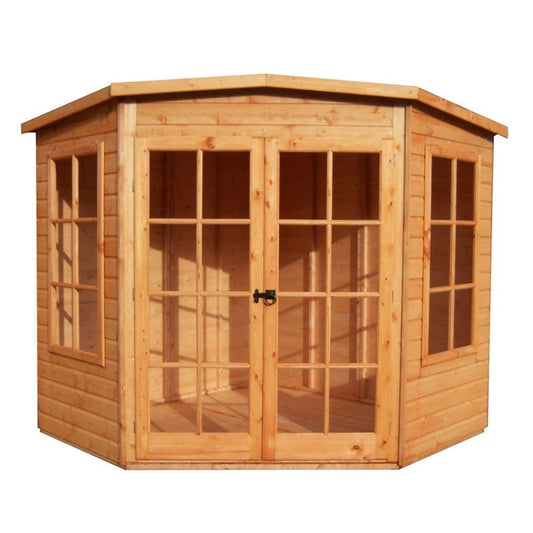 Shire Hampton 10' 3" x 10' 3" Flat Summerhouse - Premium Dip Treated Shiplap