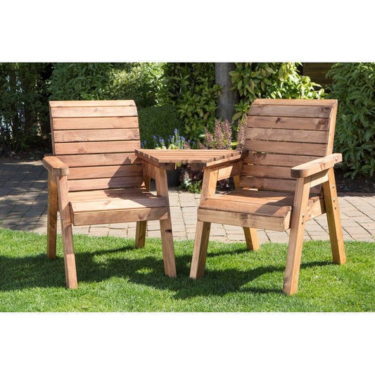 Scandinavian Redwood Garden Tete a Tete by Charles Taylor - 2 Seat