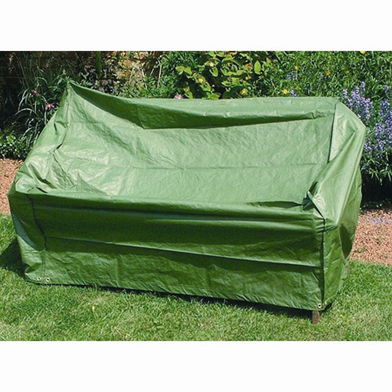 Scandinavian Redwood Garden Tete a Tete by Charles Taylor - 4 Seat Green Cushions