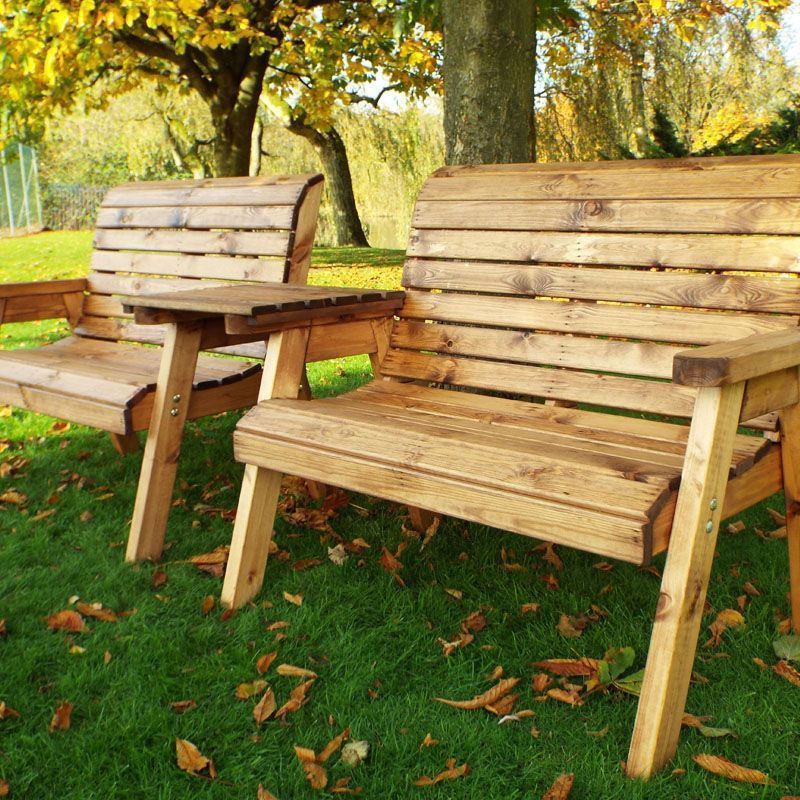 Scandinavian Redwood Garden Tete a Tete by Charles Taylor - 4 Seat