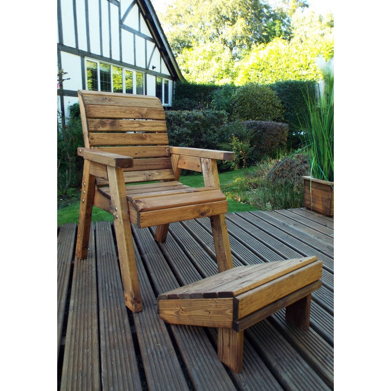 Scandinavian Redwood Garden Armchair Relaxer Set by Charles Taylor