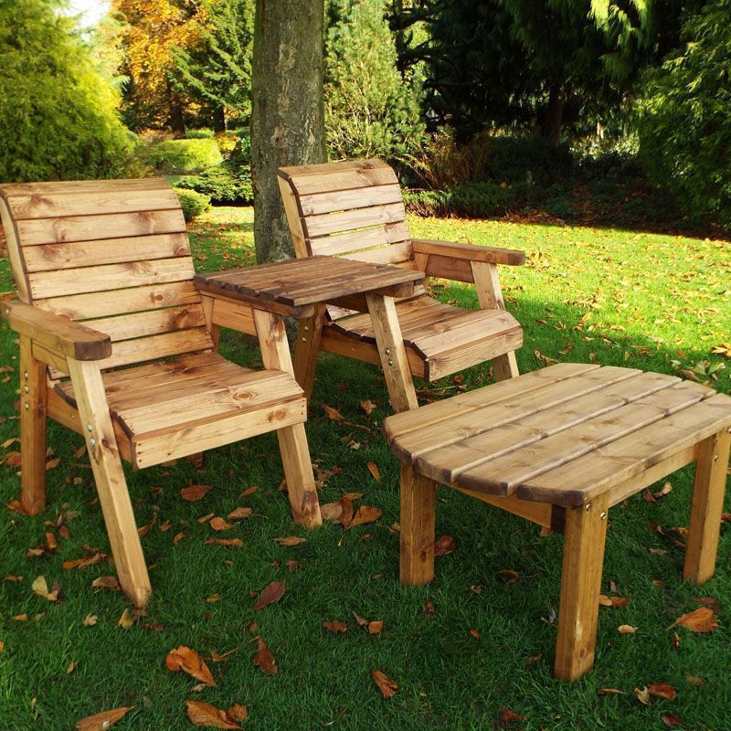 Scandinavian Redwood Garden Tete a Tete by Charles Taylor - 2 Seat