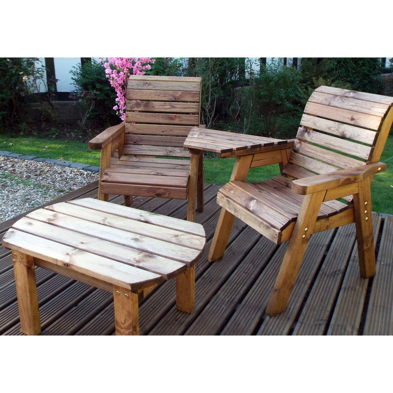 Scandinavian Redwood Garden Tete a Tete by Charles Taylor - 2 Seat