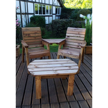 Scandinavian Redwood Garden Tete a Tete by Charles Taylor - 2 Seat