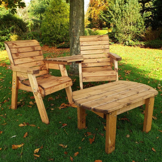 Scandinavian Redwood Garden Tete a Tete by Charles Taylor - 2 Seat