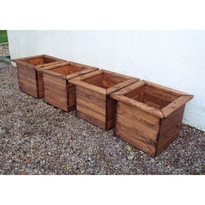 Scandinavian Redwood Garden Planter Set by Charles Taylor