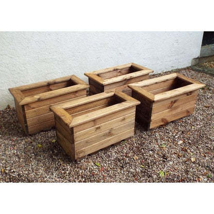 Scandinavian Redwood Garden Planter Set by Charles Taylor