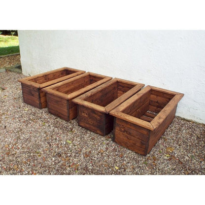 Scandinavian Redwood Garden Planter Set by Charles Taylor