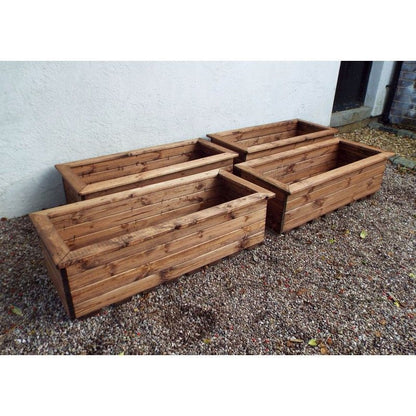 Scandinavian Redwood Garden Planter Set by Charles Taylor