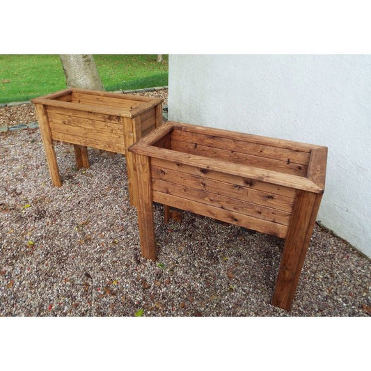 Scandinavian Redwood Garden Planter Set by Charles Taylor