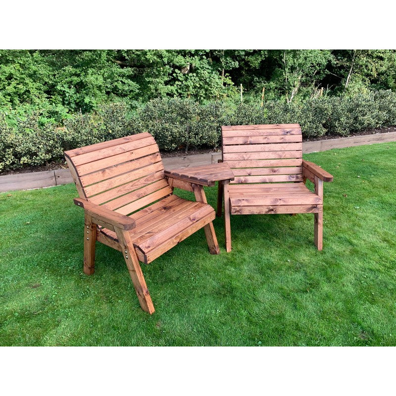 Scandinavian Redwood Garden Tete a Tete by Charles Taylor - 2 Seat