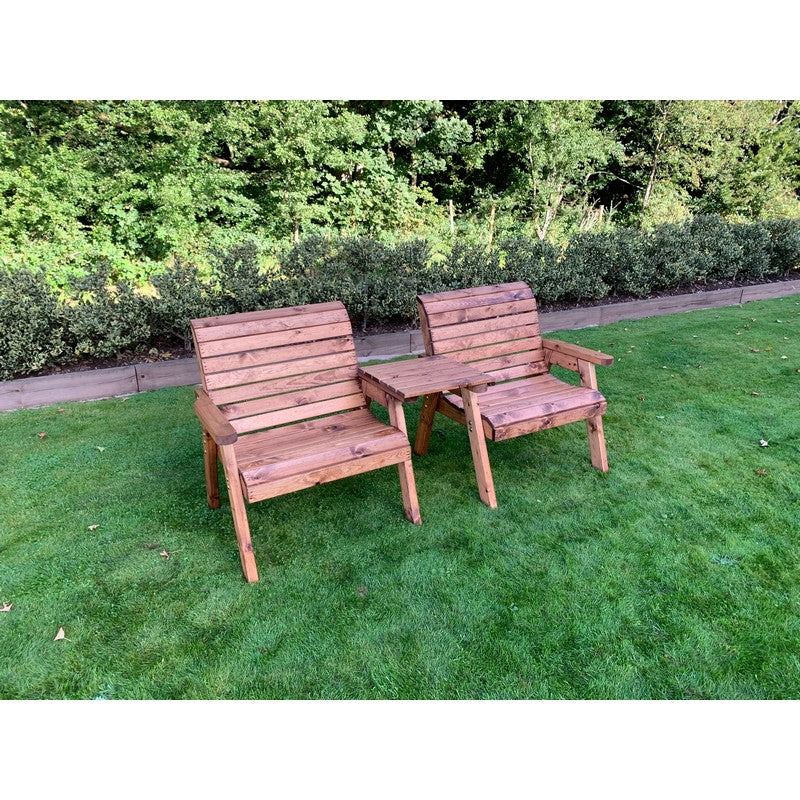 Scandinavian Redwood Garden Tete a Tete by Charles Taylor - 2 Seat