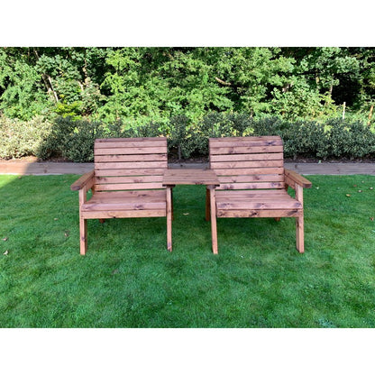 Scandinavian Redwood Garden Tete a Tete by Charles Taylor - 2 Seat