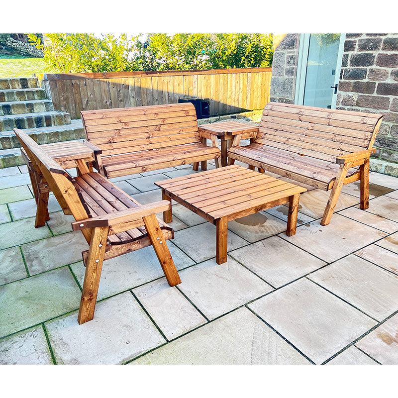 Balmoral Garden Furniture Set by Charles Taylor - 9 Seats - Croft Home & Garden