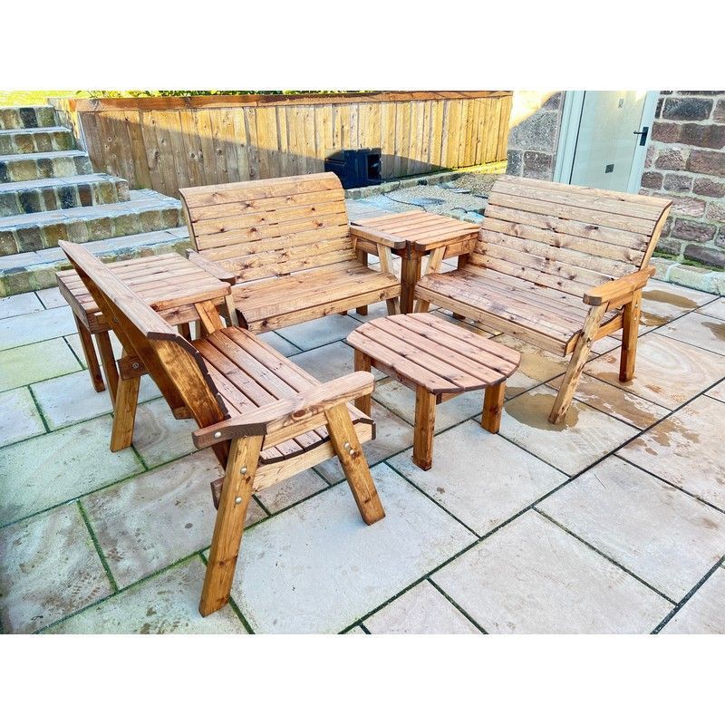 Balmoral Garden Furniture Set by Charles Taylor - 5 Seats - Croft Home & Garden