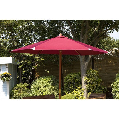 2.7 Metre Garden Parasol - Burgundy