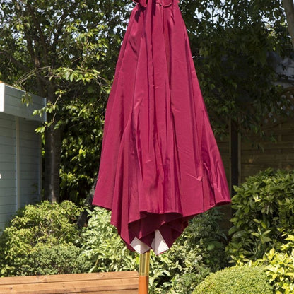 2.7 Metre Garden Parasol - Burgundy