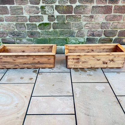 Scandinavian Redwood Garden Planter Set by Charles Taylor