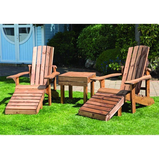 Scandinavian Redwood Garden Relaxer Set by Charles Taylor - 2 Seat