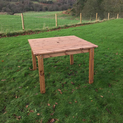 Scandinavian Redwood Garden Square Table by Charles Taylor