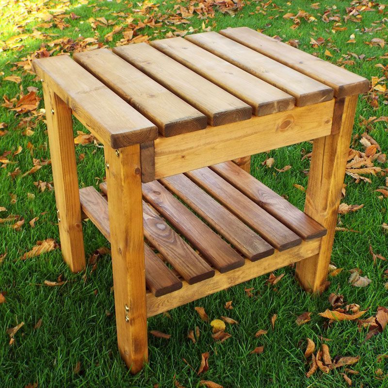 Scandinavian Redwood Garden Square Table by Charles Taylor