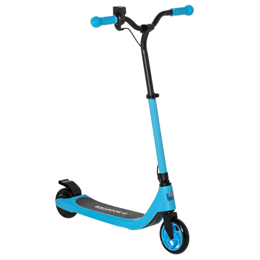 Electric Scooter, 120W Motor E-Scooter w/ Battery Display, Adjustable Height, Rear Brake for Ages 6+ Years - Blue-0