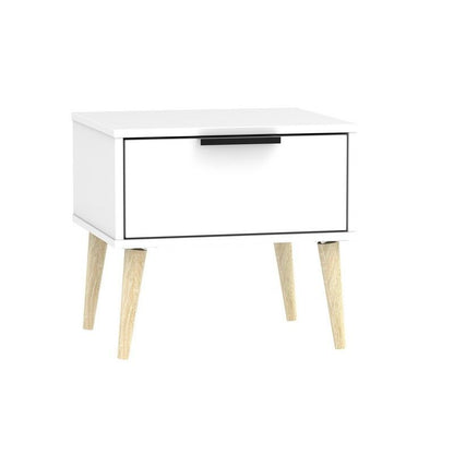 Drayton Side Table White 1 Drawer