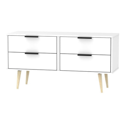 Drayton Large Chest of Drawers White 4 Drawers