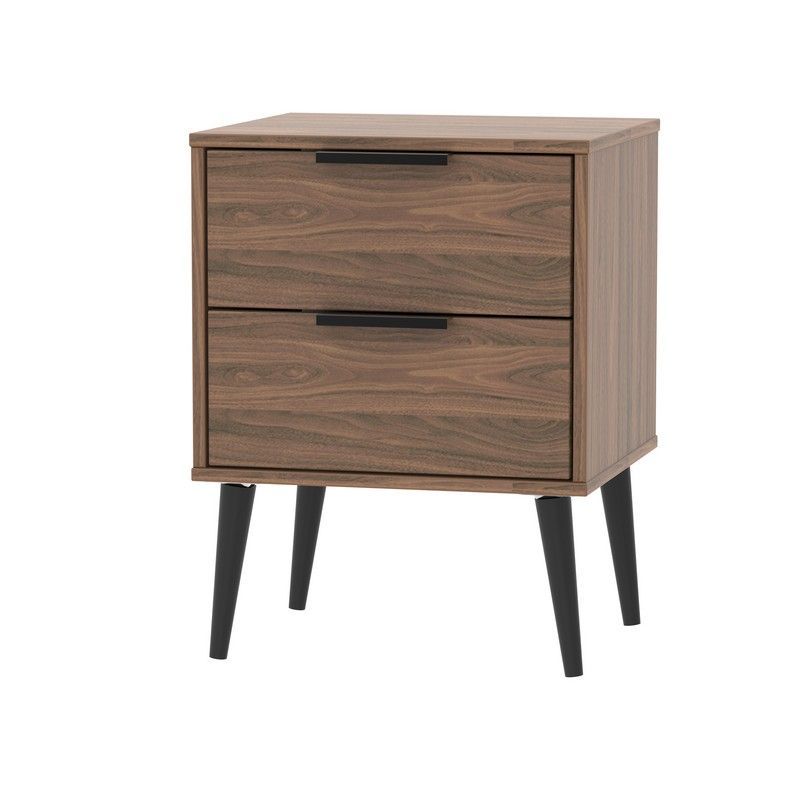 Drayton Side Table Brown 2 Drawers