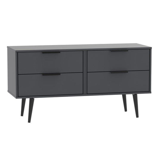 Drayton Large Chest of Drawers Black 4 Drawers