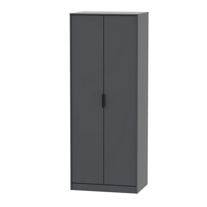 Drayton Tall Wardrobe Black 2 Doors