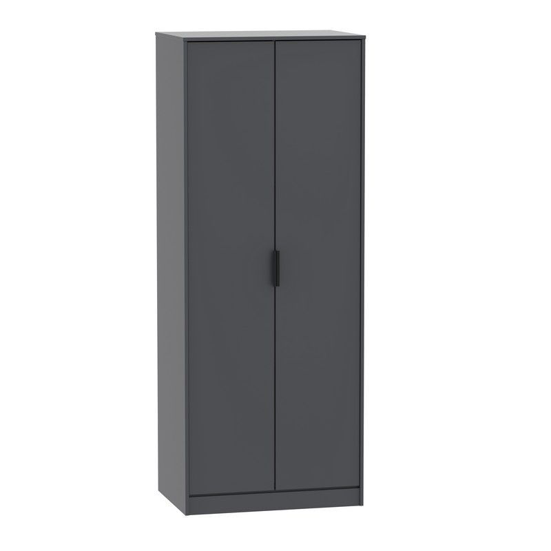 Drayton Tall Wardrobe Black 2 Doors