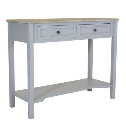 Wensum Loxley 2 Drawer Console Table Grey