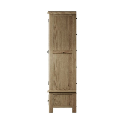 Bondi Tall Wardrobe Oak Natural 3 Doors 2 Drawers