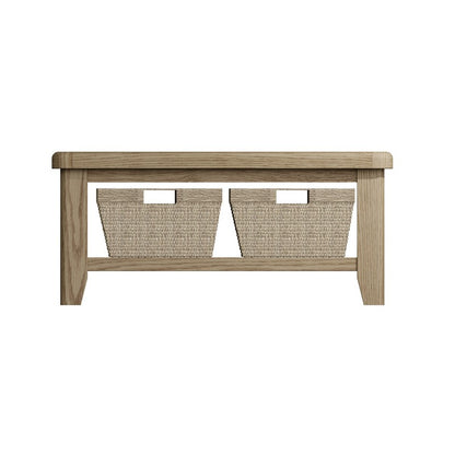 Bondi Coffee Table Oak Natural 1 Shelf