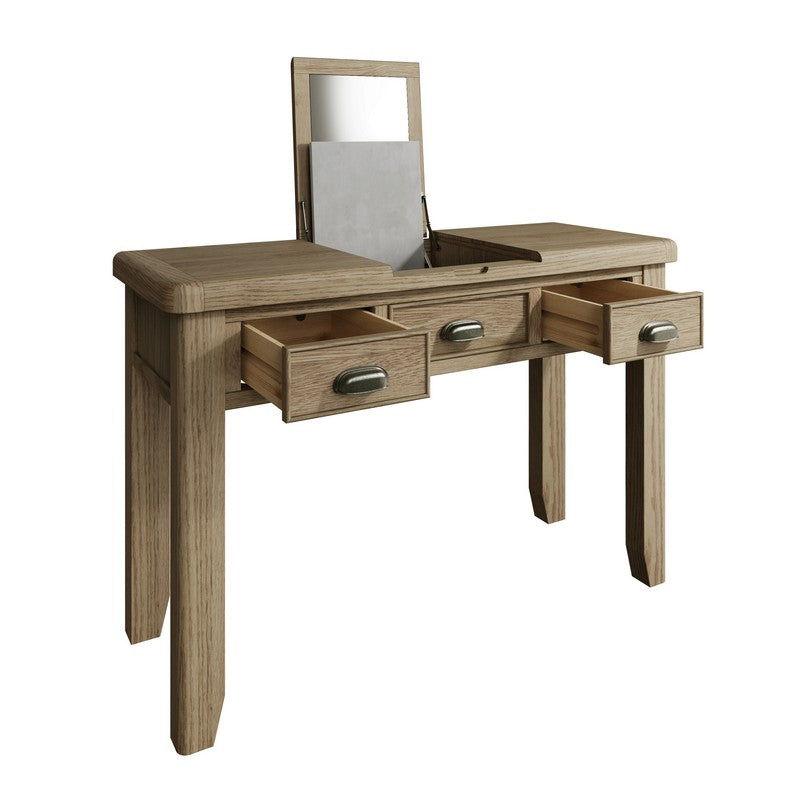 Bondi Large Dressing Table Oak Natural 1 Door 3 Drawers