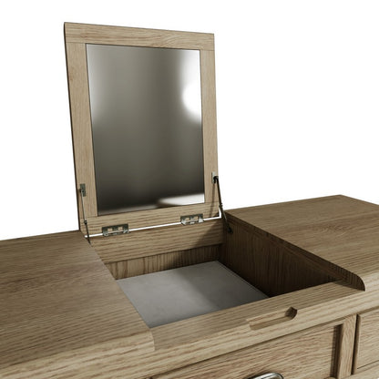 Bondi Large Dressing Table Oak Natural 1 Door 3 Drawers