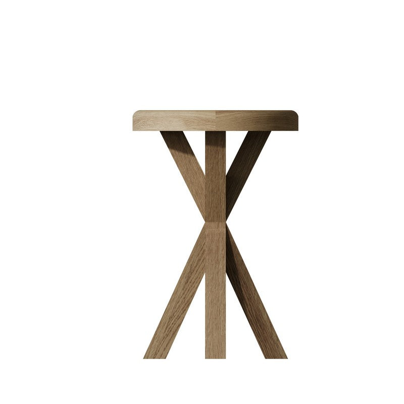 Bondi Circular Side Table Oak Natural