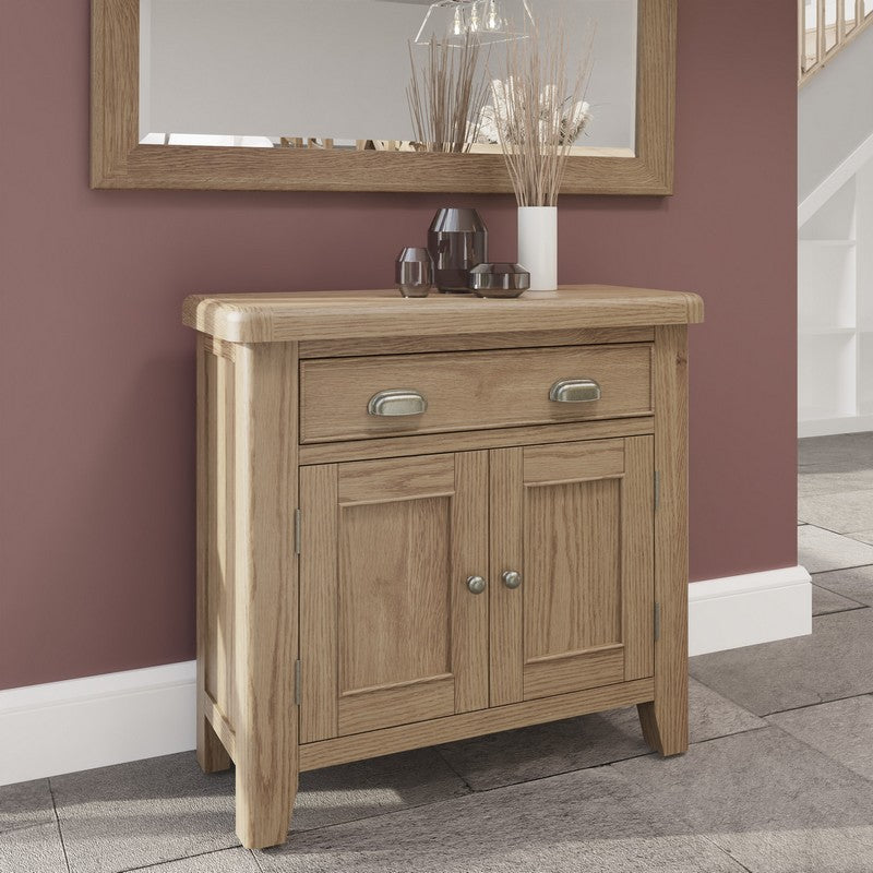 Bondi Sideboard Oak Natural 2 Doors 2 Shelves 1 Drawer