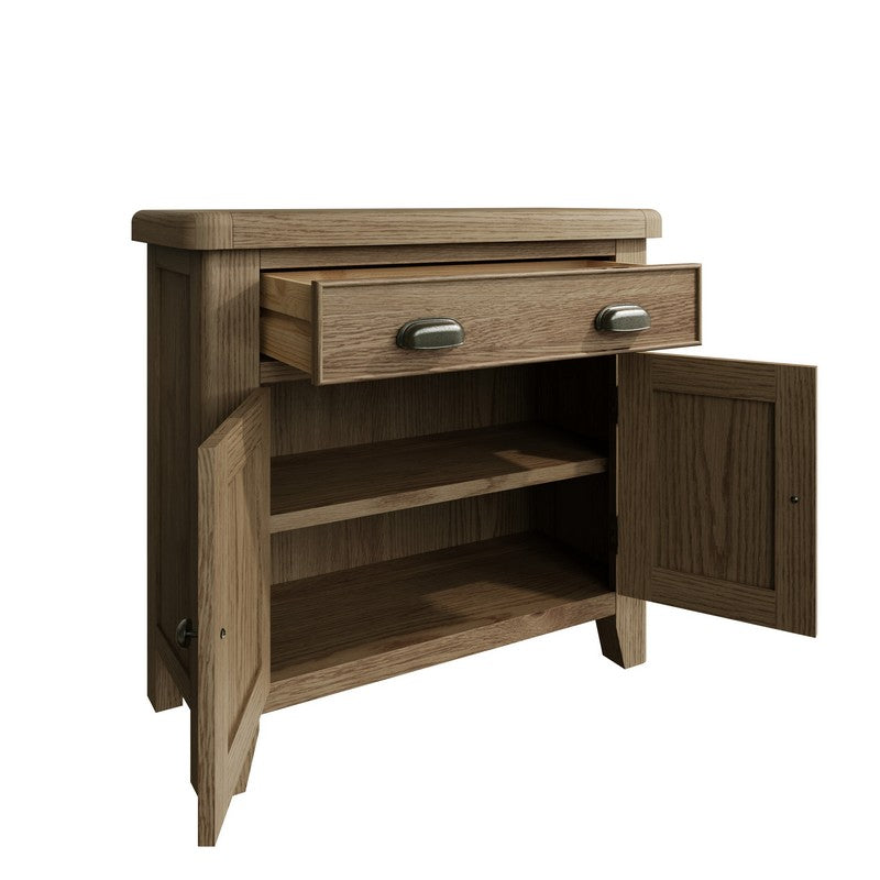 Bondi Sideboard Oak Natural 2 Doors 2 Shelves 1 Drawer