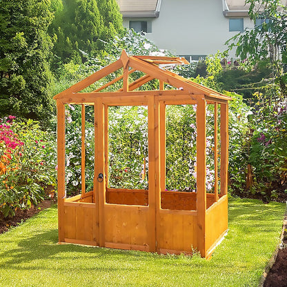 Shire Holkham 3' 10" x 6' 2" Apex Greenhouse - Classic Coated