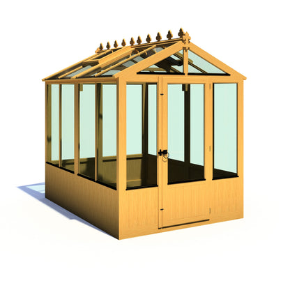 Shire Holkham 7' 9" x 6' 2" Apex Greenhouse - Premium Coated